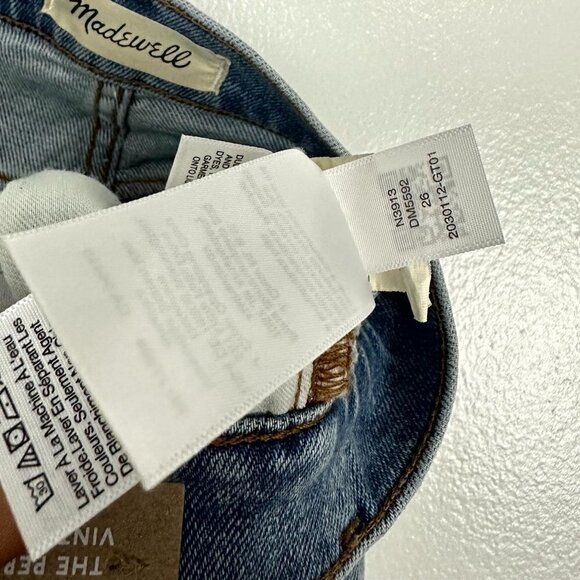 MADEWELL The Perfect Vintage Jean in Wash Kingsbury Size US 26 NWT - Picture 10 of 16